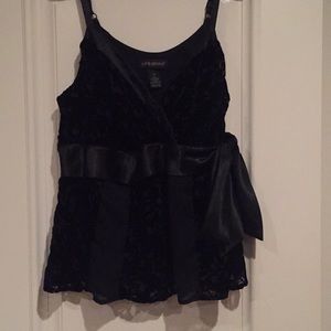 Fancy Black plus size Tank Top